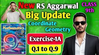 Ex-1A,Q1 to Q9 | RS aggarwal class9 | coordinate geometry #OmStudy1 #cbse #math