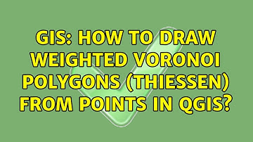 GIS: How to draw weighted voronoi polygons (thiessen) from points in QGIS?
