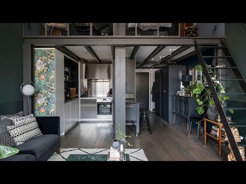 Video: Apartamentul minunat din Polonia prezentând o schemă de proiectare industrială