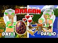 I SURVIVED 100 DAYS In  MINECRAFT "How To Train Your Dragon" | Day 1 - 10 #minecraft