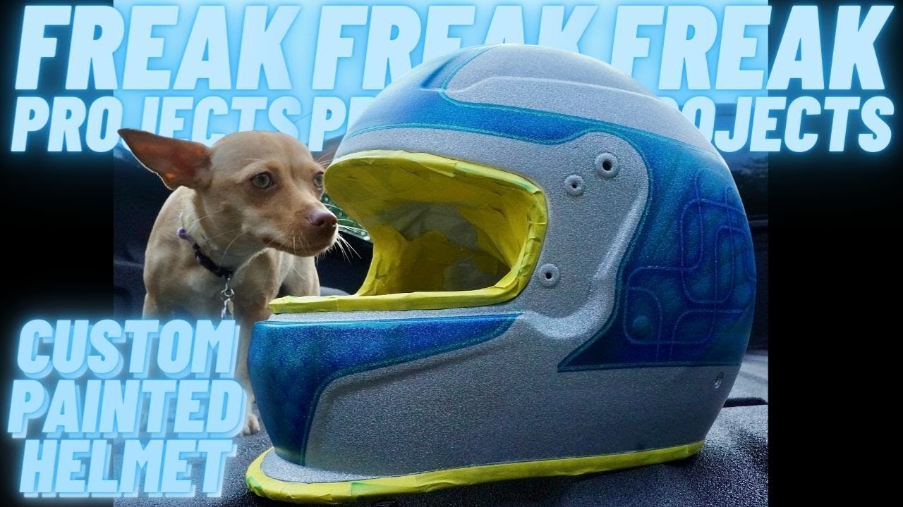 CUSTOM PAINTING A HELMET (PART 1) - KANDY AND METAL FLAKE - How to video.