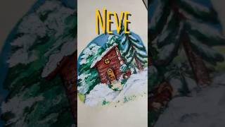 Neve🏠#drawing #art #short #youtubeshorts #viral #casa #neve #shortsviral #desenho