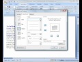 Word 2007 Tutorial 2:  Page setup and Printing