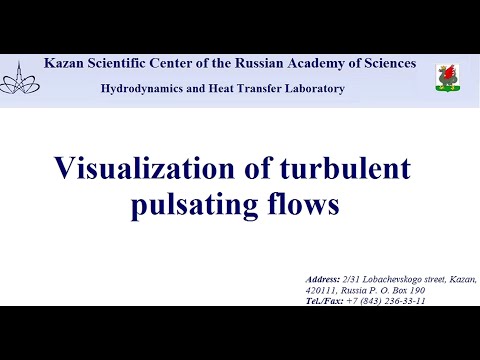 Visualization of turbulent pulsating flows