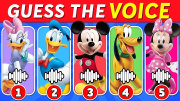 🔊 Guess The Mickey Mouse Clubhouse Characters by Their Voice🐭🏰 Minnie Mouse, Goofy, Donald Duck