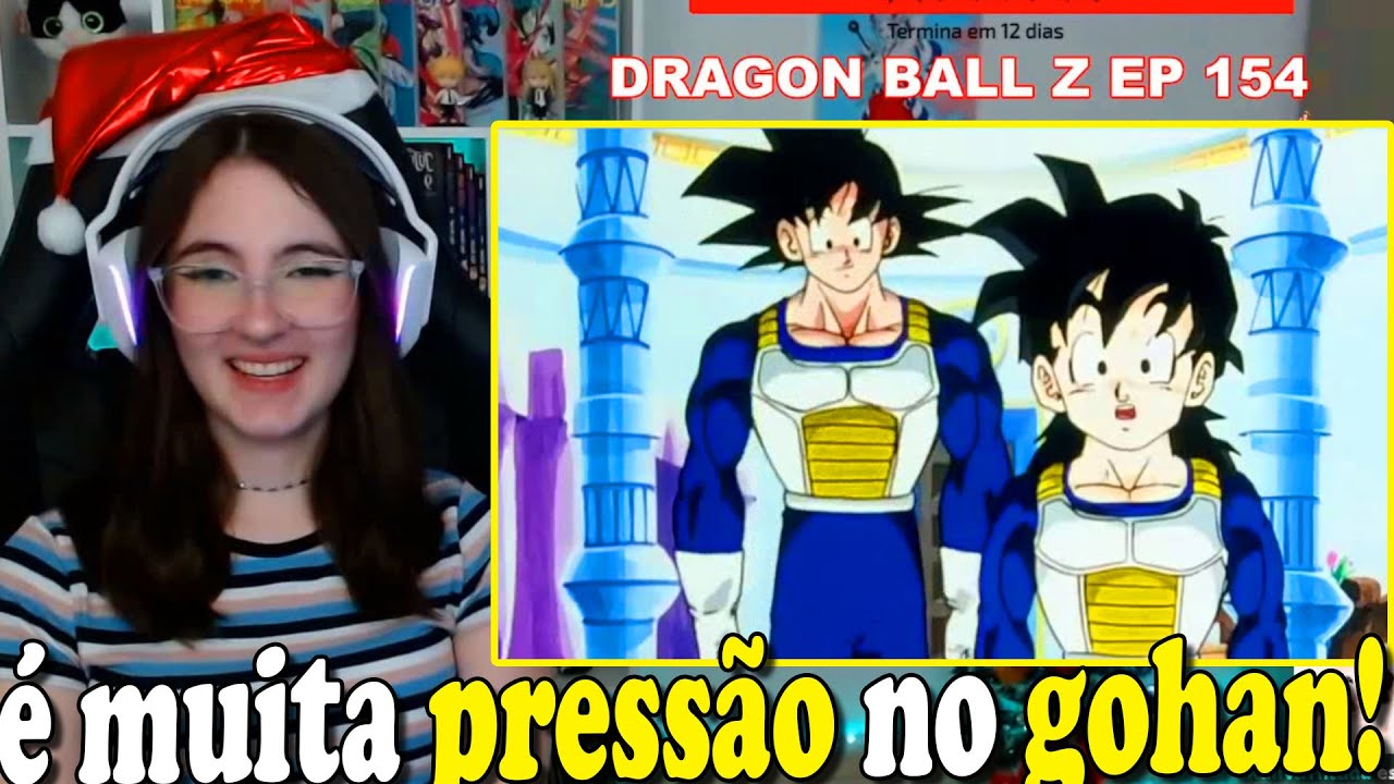 Cátia reagindo a GOKU E GOHAN SAEM DA SALA DO TEMPO (Dragon Ball Z EP 168)  