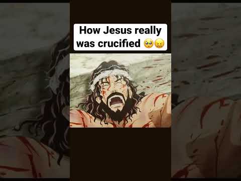 How Jesus REALLY was crucified!🫣🥺#god #bible #youtube #shorts