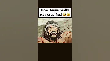 How Jesus REALLY was crucified!🫣🥺#god #bible #youtube #shorts