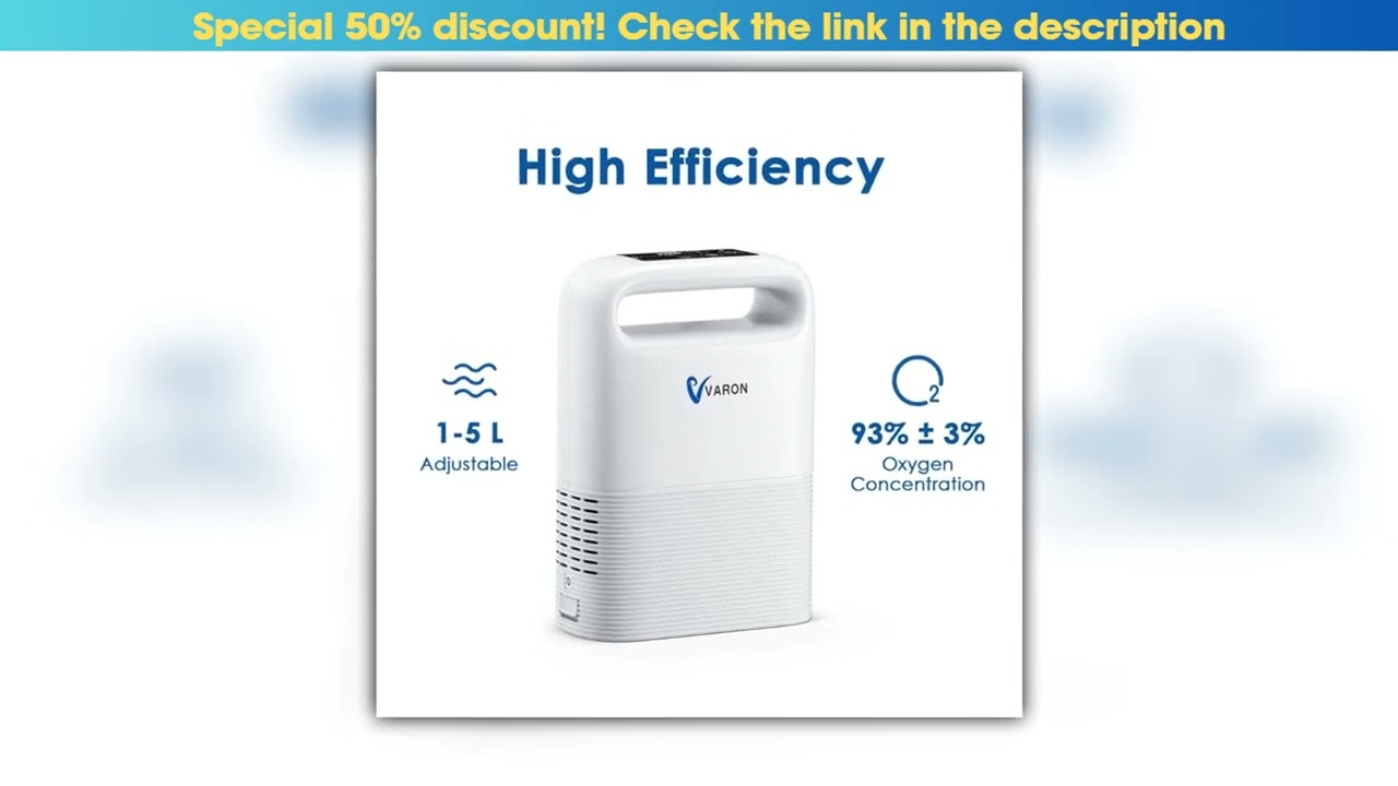 Best Varon NT-02 1-5 Liters Adjustable 0-xygen Machine Purifier Pulse Flow with Battery, AC/DC 110-