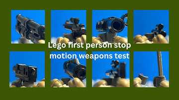 Lego first person stop motion weapons test - part 1