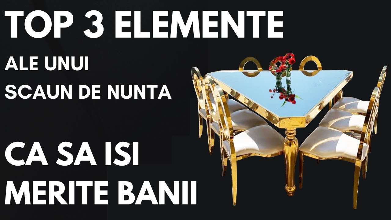 WeDeco - Top 3 elemente ale unui scaun de nunta