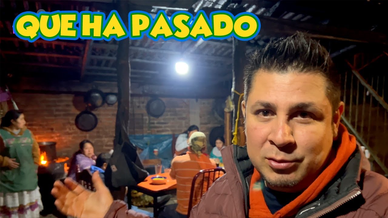 De COTORREO en un PUEBLO Mexicano P´urhépecha en Día Lluvioso