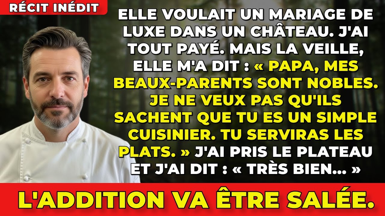 Ma Fille M'a Demandé 100 000€ Pour Son Mariage, Puis Elle M’a Dit :«Tu Viendras En Tant Que Serveur»