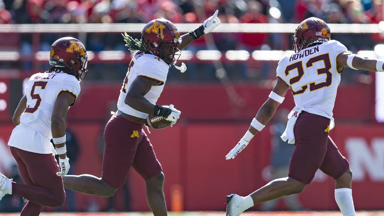 Gopher Football Top Defensive Plays vs. Nebraska (November 5, 2022) YouTube