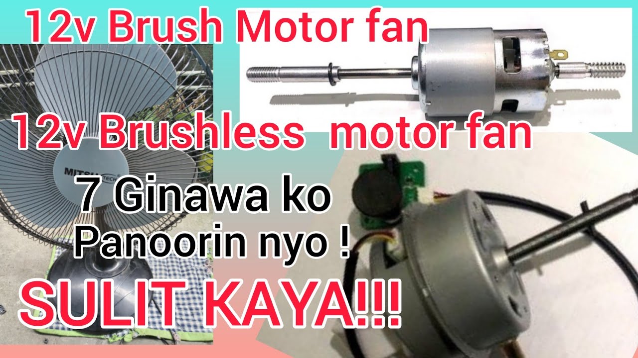 12V Brushless  Motor AT 12V Brush Motor  SULIT BA NA ELECTRICFAN