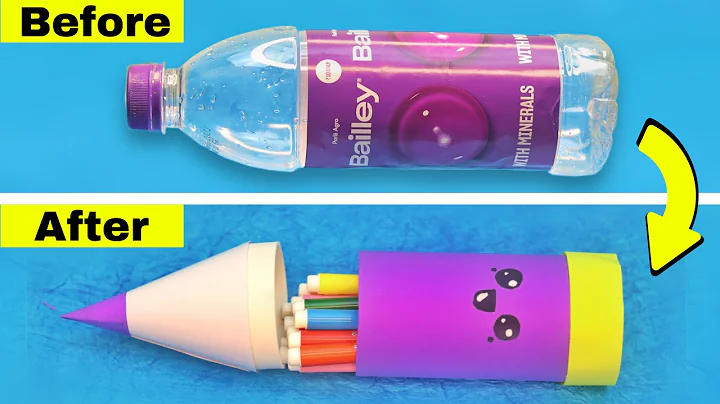 DIY Pencil box with water bottle || How to make cute pencil box from water bottle
