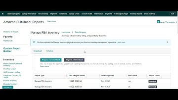 How to Download Manage FBA Inventory Report in Amazon Seller Central | Active Inventory (2025)