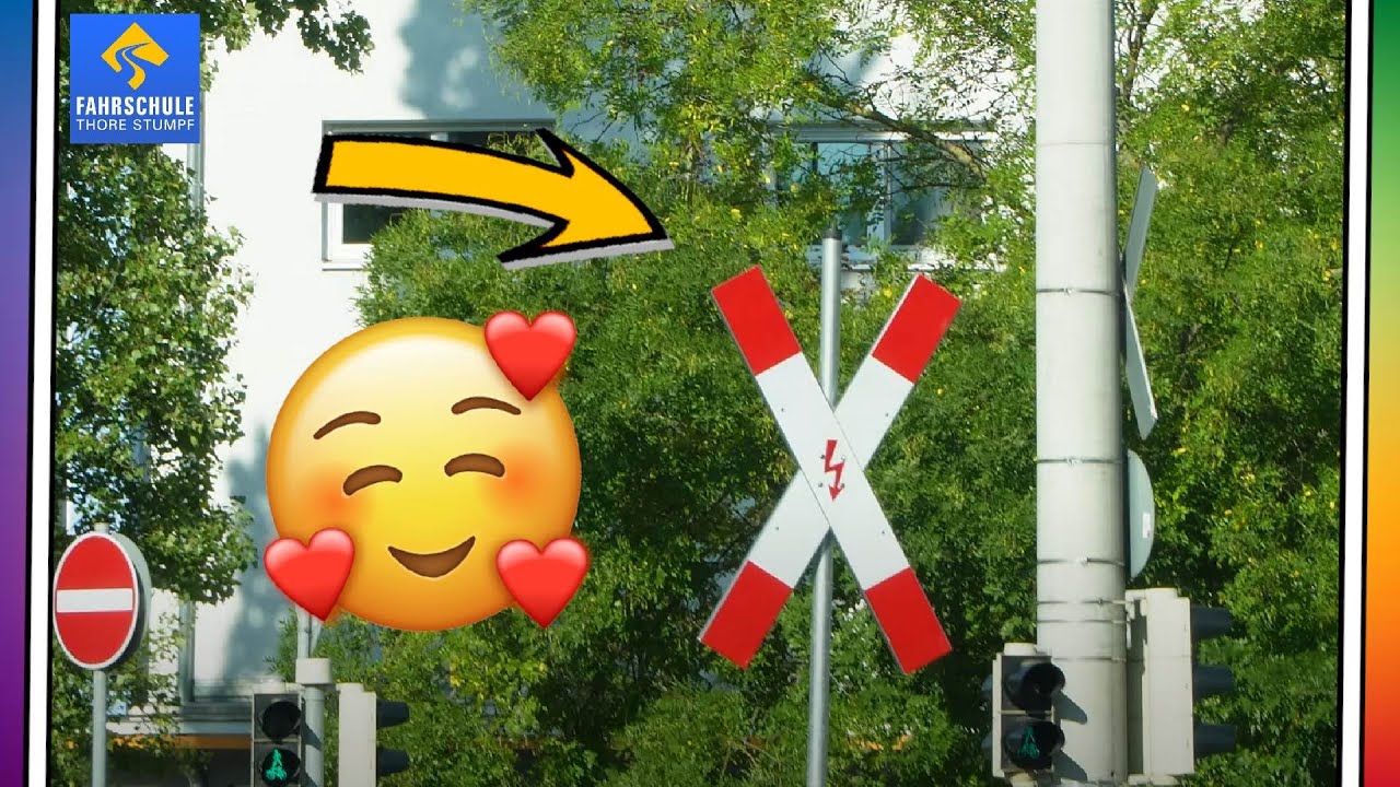 Andreaskreuz mit BLITZ ⚡️ Das wissen 90% der Fahrschüler NICHT! (Bahnübergang Regeln)
