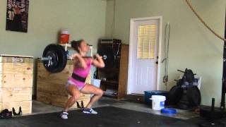 155 complex 1 squat clean 2 below knee 3 high hang