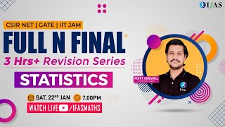 Statistics for CSIR NET / GATE / IIT JAM | Mathematical Science | IFAS
