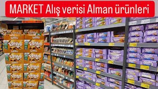 MARKET Alış verişi Alman ürünleri