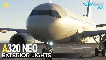 Exterior Lights of Inibuilds A320 Neo in MSFS 2024 | A Beginners Guide