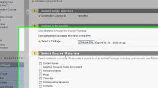 Importing Course Content into Blackboard 9.1