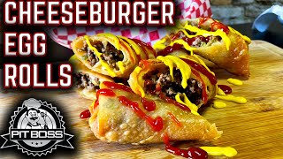 Simply The Best Cheeseburger Egg Rolls Made On Flat Top Grill Ultimate Pit Boss Sierra Griddle Cook