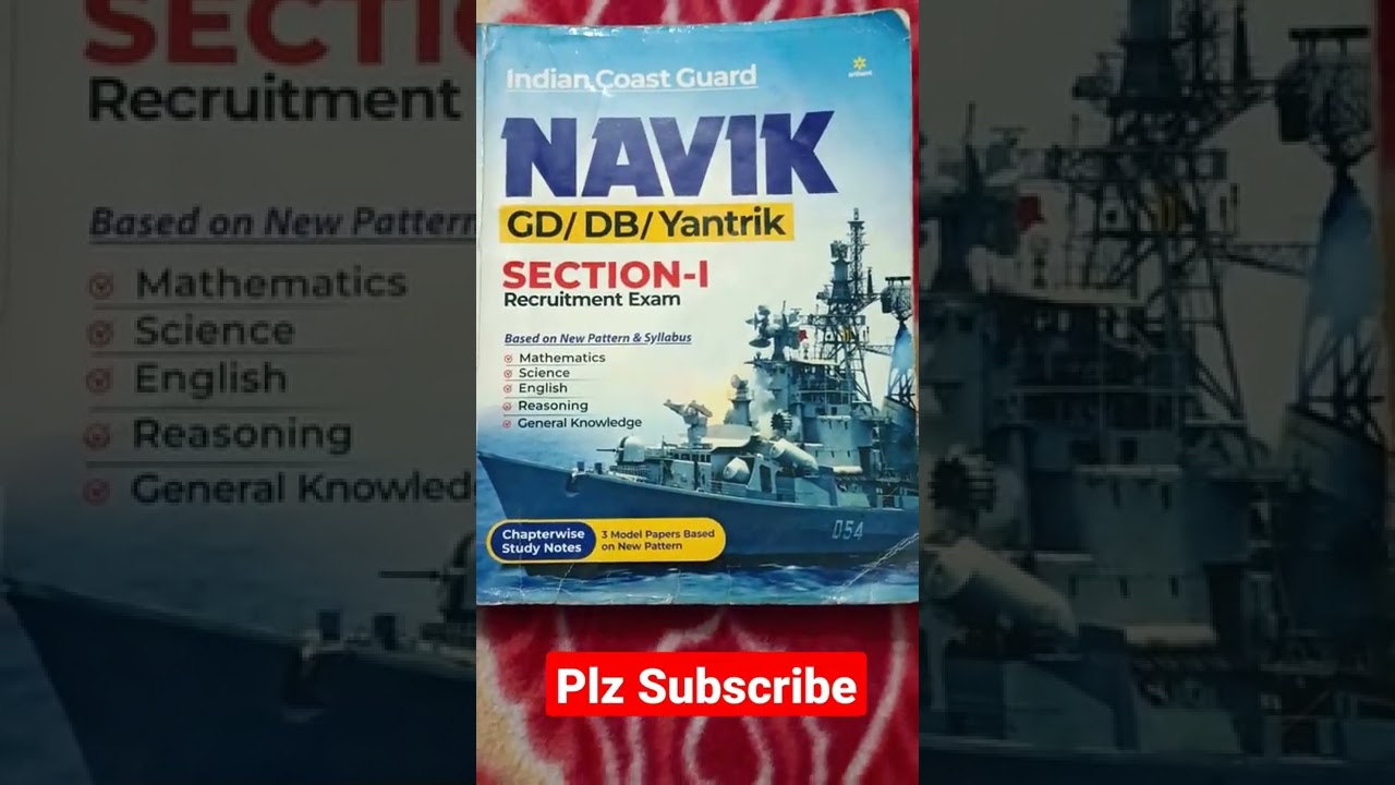 Indian Coast guard Navik GD DB Yantrik best book 