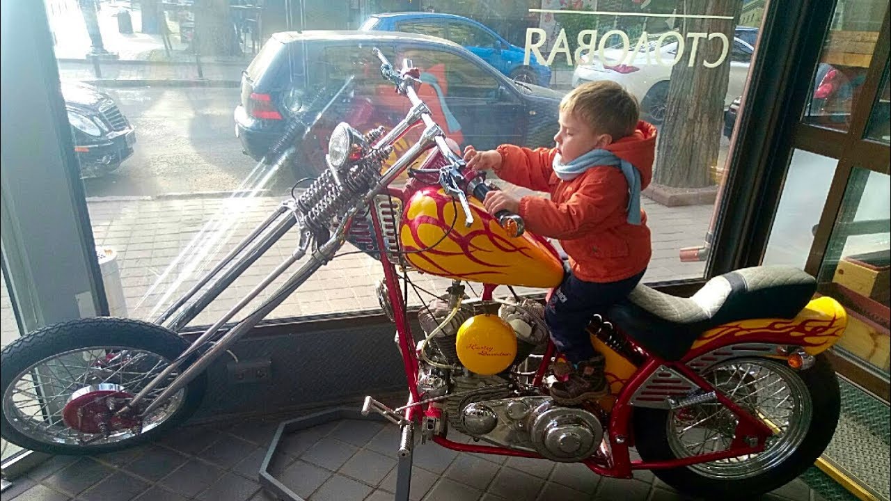 АРТ ОБЗОР #14 Серия Мотоцикл Harley Davidson в Буфет Столовая Гараж г.Одесса Art Installation Odessa