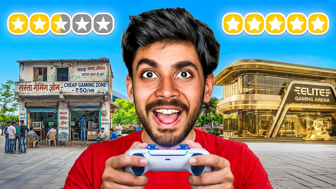 I tried ₹10 vs ₹1000000 gaming zone | cheapest vs most expensive gaming zone 