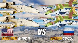 Russian Su-25T Vs American A-10C Ii Thunderbolt Ii Dcs World