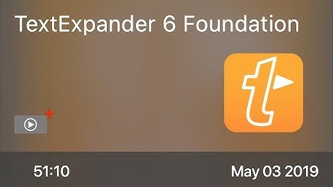 SCOM0835 - TextExpander 6 Foundation - Preview