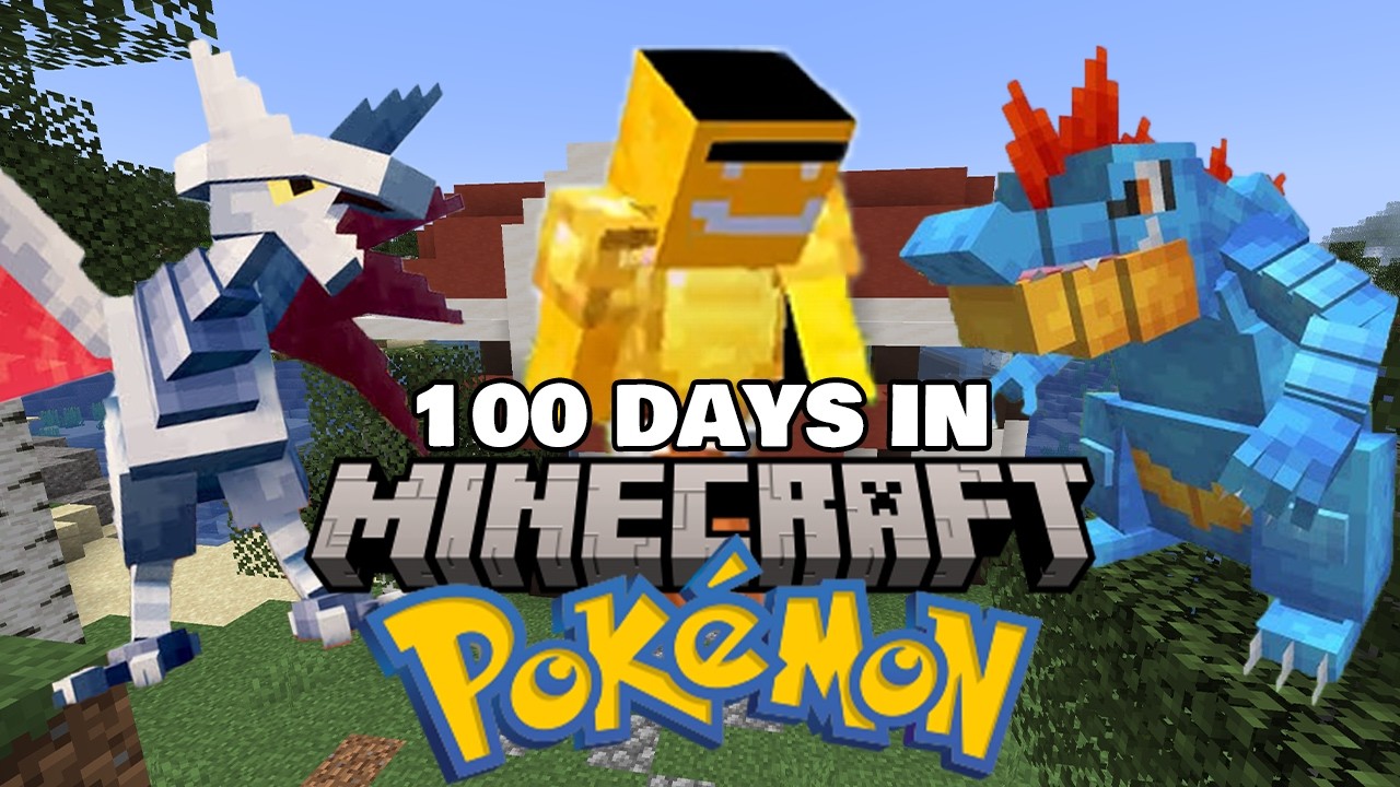 100 Days In Minecraft Pokemon Trial Edit