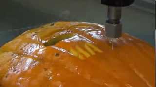 Flow Waterjet Cutting Pumpkin