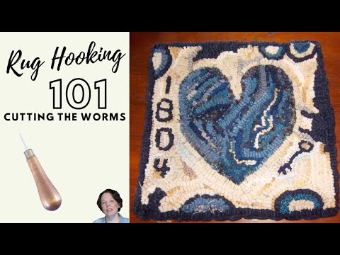 Color Remover Experiment on Rug Hooking Wools - DoodleDog Primitives