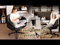 Amazon Home Picks/ Vonesse Criss Cross Chair | Vanity & Office Chair with Adjustable Armrests