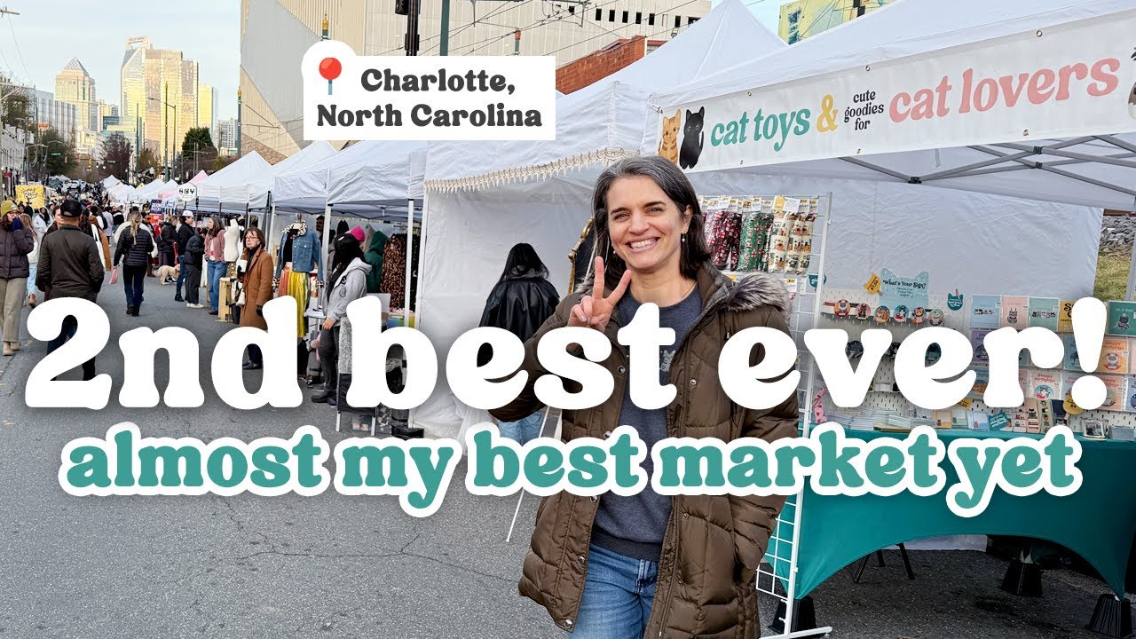 Видеоблог о небольшом рынке в Саут-Энде 🐈‍⬛ 🐈 Шарлотт, Северная Каролина, рынок для малого бизнес...
