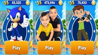 CKN Toys Car Hero Run vs Sonic Dash vs Ben 10 Up To Speed Android Gameplay screenshot 3