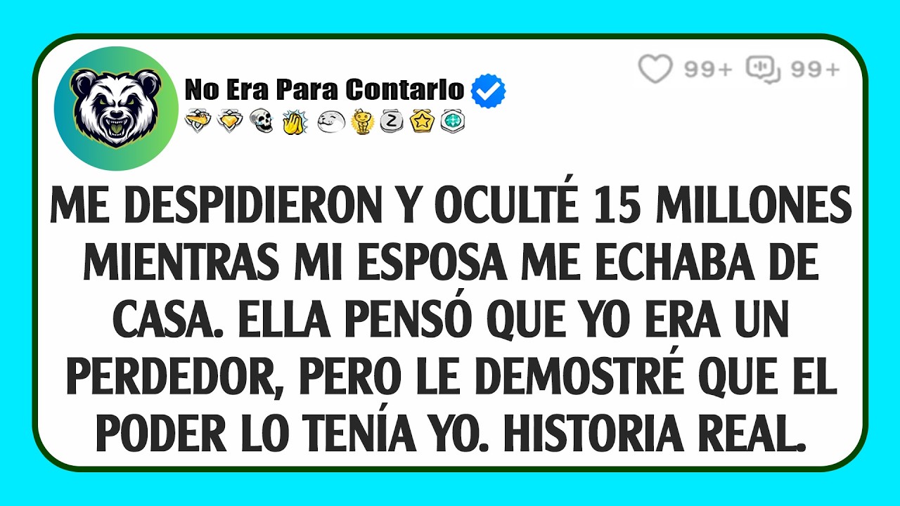 Me despidieron y oculté 15 millones mientras mi esposa me echaba de casa. Ella pensó que yo era...