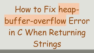 How to Fix heap-buffer-overflow Error in C When Returning Strings