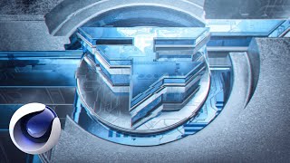Cinema 4D Abstract BOOLED LOGO Render Tutorial!