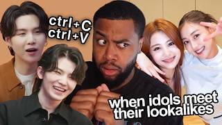 Kpop Idols Meeting Their Lookalikes Blew My Mind!