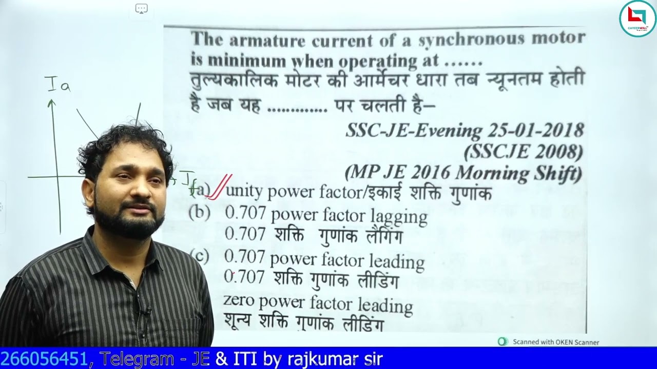 Synchronous Machine Most Important Question || JE || ITI || Rajkumar Sir || 7266056451
