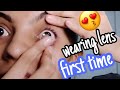 First time wearing lenses || Vani vlog