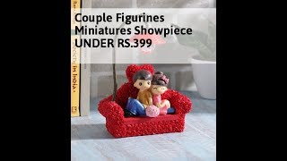 Couple Figurines Miniatures Showpiece UNDER RS.399 ON Amazon ( किफायती दाम में ख़रीदे )