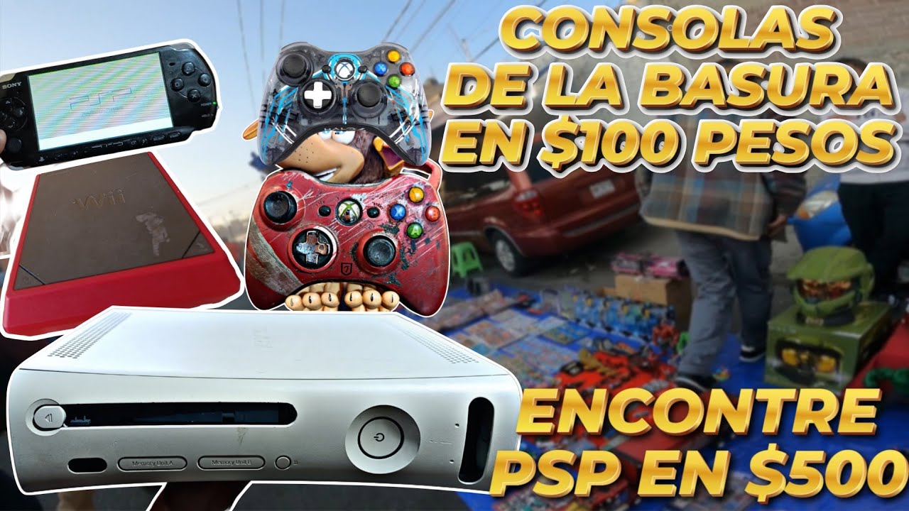 ¡ESTABA REGALADA! Encontré PSP Por $500 En El Tianguis Súper Lote Xbox 360 Chachareando Videojuegos