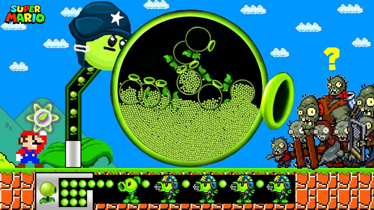 SUPER MARIO But It’s Plants Vs. Zombies: Mario vs the Strongest Fusion Plant ( Part2 )