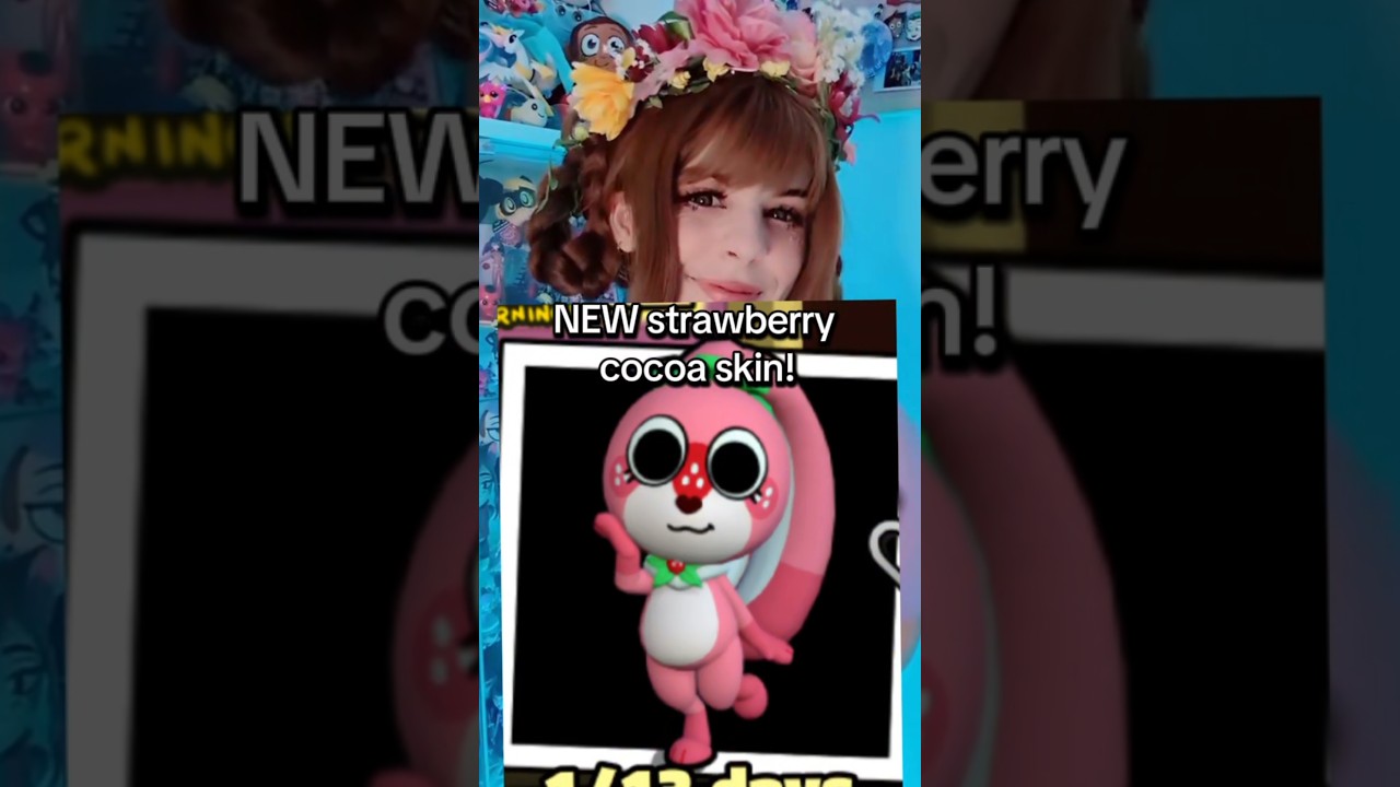 NEW STRAWBERRY COCOA SKIN! 🍓 #dandysworld #roblox #comiccon #cosplay #easter #bassie #gaming