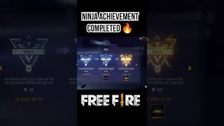 Ninja Achievement Completed 🔥 Free Fire #shorts screenshot 4